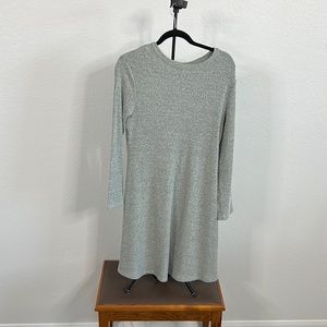 grey knit sweater dress s
